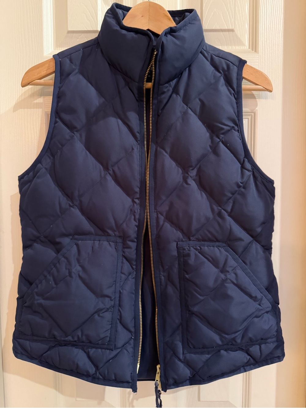 J. Crew Factory Deep Purple Quilted Vest XS